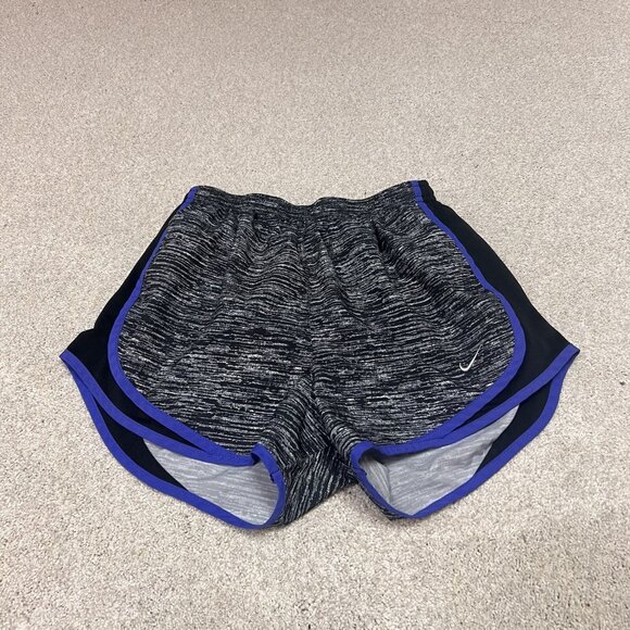 Nike Dri-Fit Shorts Women’s Gray Purple Black Elastic Waist Size Small - Picture 1 of 10